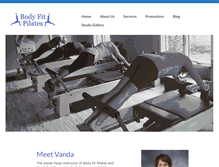 Tablet Screenshot of bodyfitpilates.net